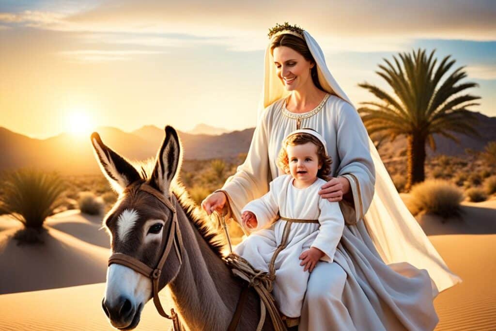 Proteção Divina na Fuga para o Egito